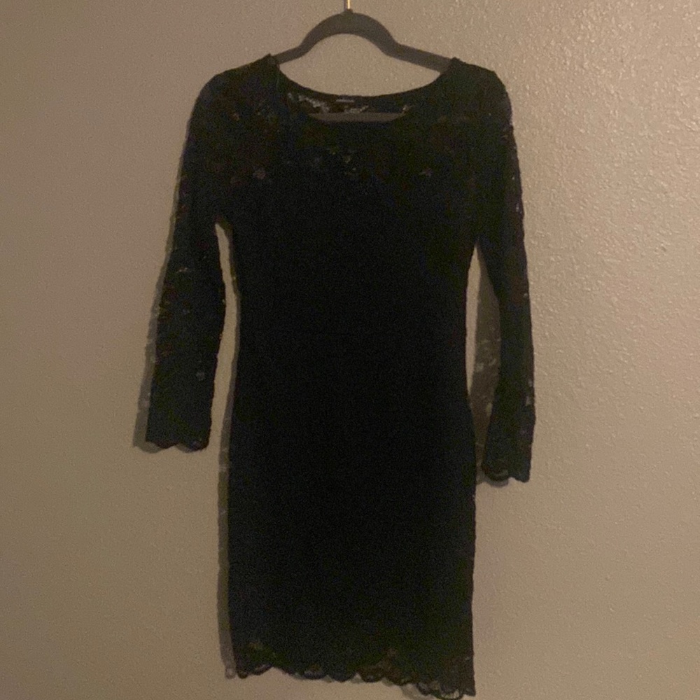 Black long sleeve ambiance dress.